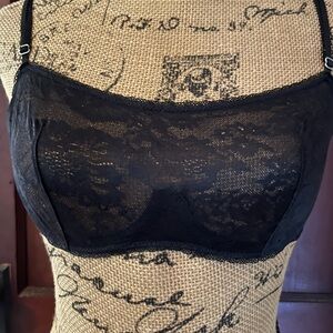 Vintage Victoria’s Secret black lace bra